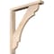 Ekena Millwork Olympic Block Smooth Bracket w/ Offset Brace, Douglas Fir, 3 1/2"W x 24"D x 28"H BKT0402X24X28OLY05SDF - alternate 1